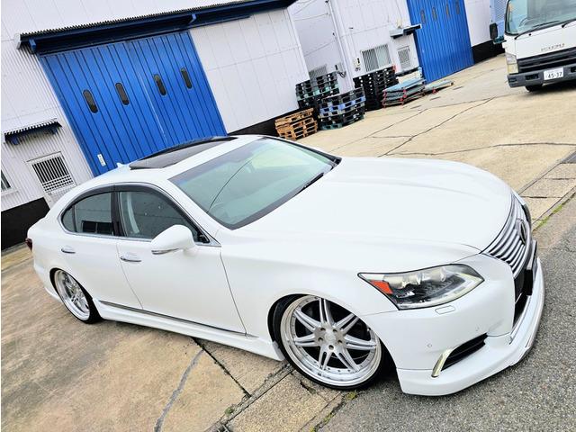 レクサス LS460 バージョンL 事故無 実走行5.4万キロ 記録簿取説スペアキーカードキー...