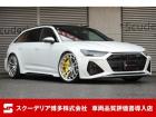 R3年・アウディRS6アヴァント・グレイシアホワイト・【オプション】RSスポーツエグゾースト&...